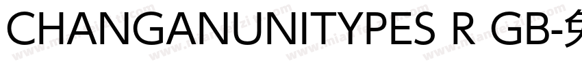 CHANGANUNITYPES R GB字体转换